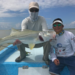 Fishing Ascension Bay revolves around the Grand Slam species of the flats: bonefish, permit, tarpon, and snook.