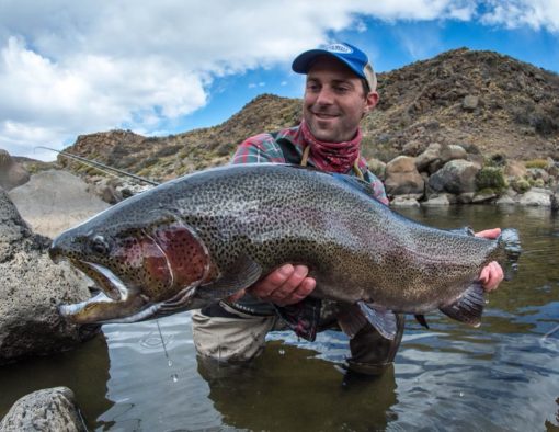 With nice snowfall this winter, early season promises some extraordinary fishing at Barrancoso river! Photo by Jim Klug
