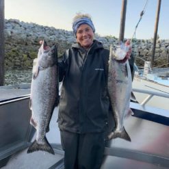 Generally early Summer is focused on fishing for chinook (king) salmon and other Pacific salmon enter BC's waters later in July & August. These others Pacific salmon included coho, pinks, sockeye and chum.