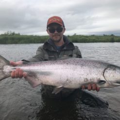 Our camp on the upper Togiak River is world-renown for its Dolly Varden and silver salmon, and at times, the fishing for rainbow trout can be extraordinary.
