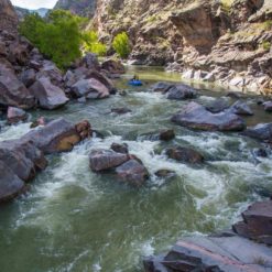 Several class III rapids, as well as numerous class II rapids, need to be negotiated during this 14-mile stretch of river.