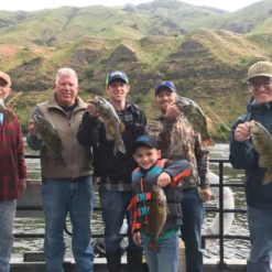 Sturgeon, smallmouth bass, rainbow trout, salmon and steelhead can all be caught, depending on the time of year.