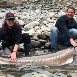 Our Hells Canyon Sturgeon Fishing Clients regularly catch sturgeon over 10 feet!